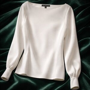 MaxMara Ivory Long Sleeve Blouse